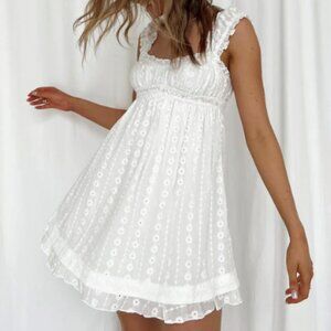New, Never Used, Princess Polly Sundress, White, Size US 4